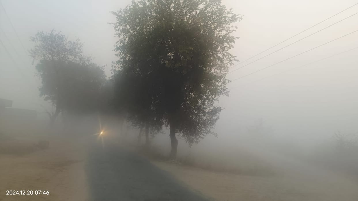 Due to fog, the visibility was 5 to 10 meters, light sunshine came out after 10 o'clock