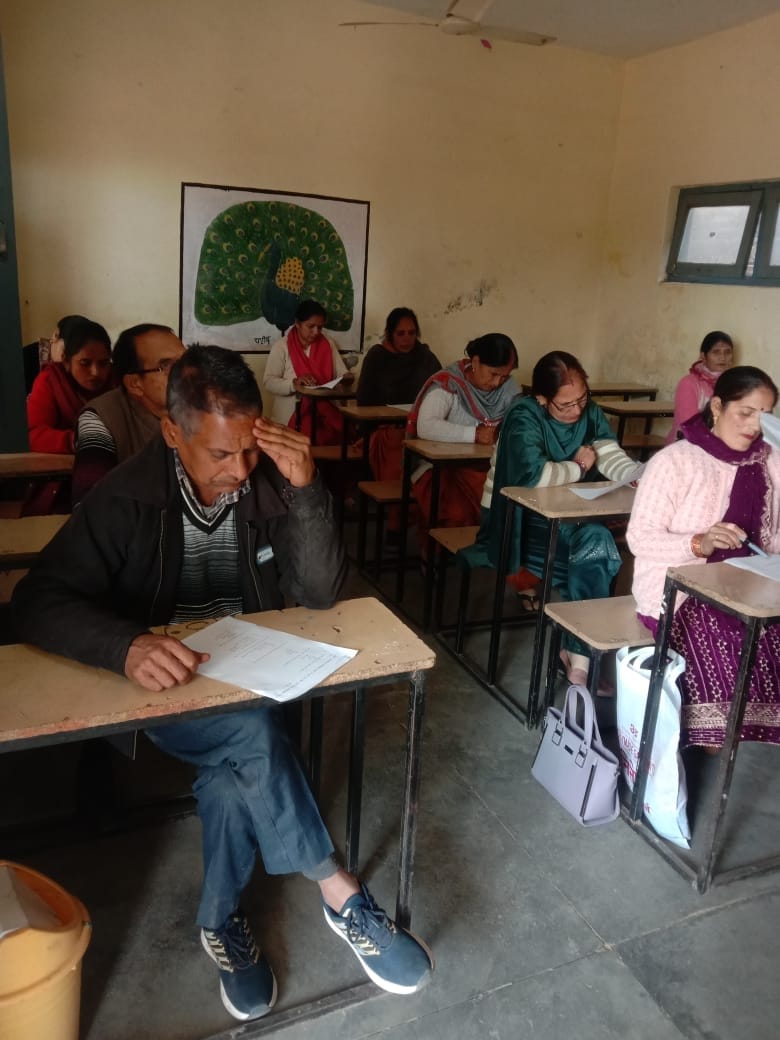 Sher Singh of Dangar School topped in the cooking competition of Education Section Ghumarwin-1.