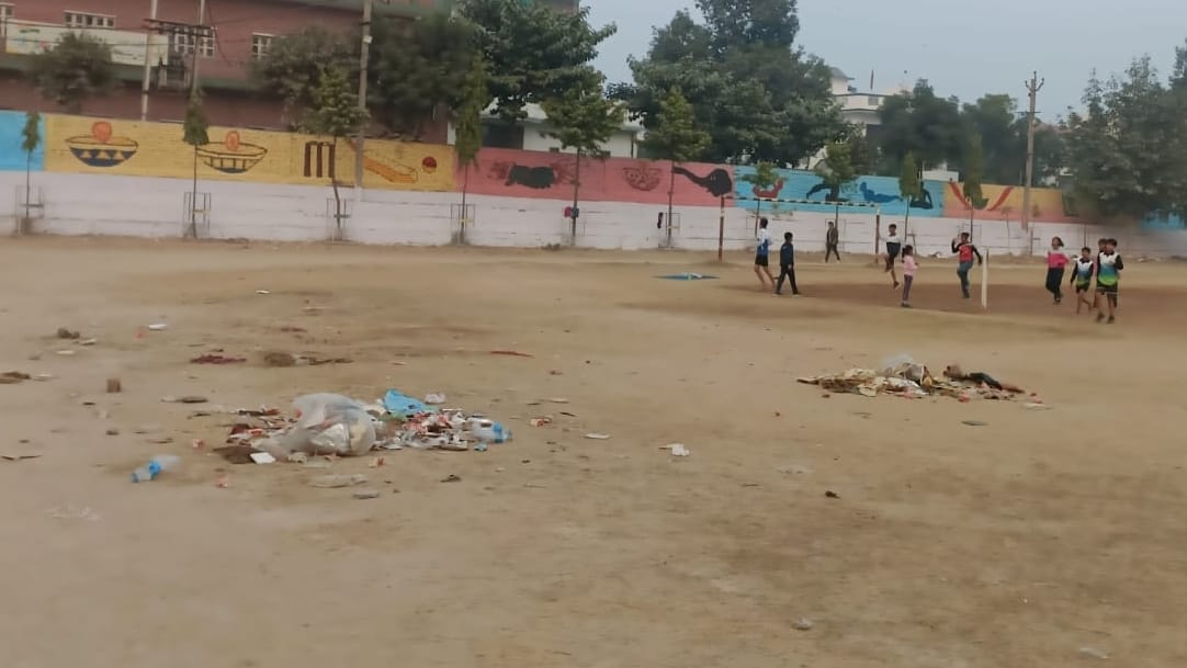 10 days have passed since Geeta Jayanti but still no cleaning has been done, players are upset