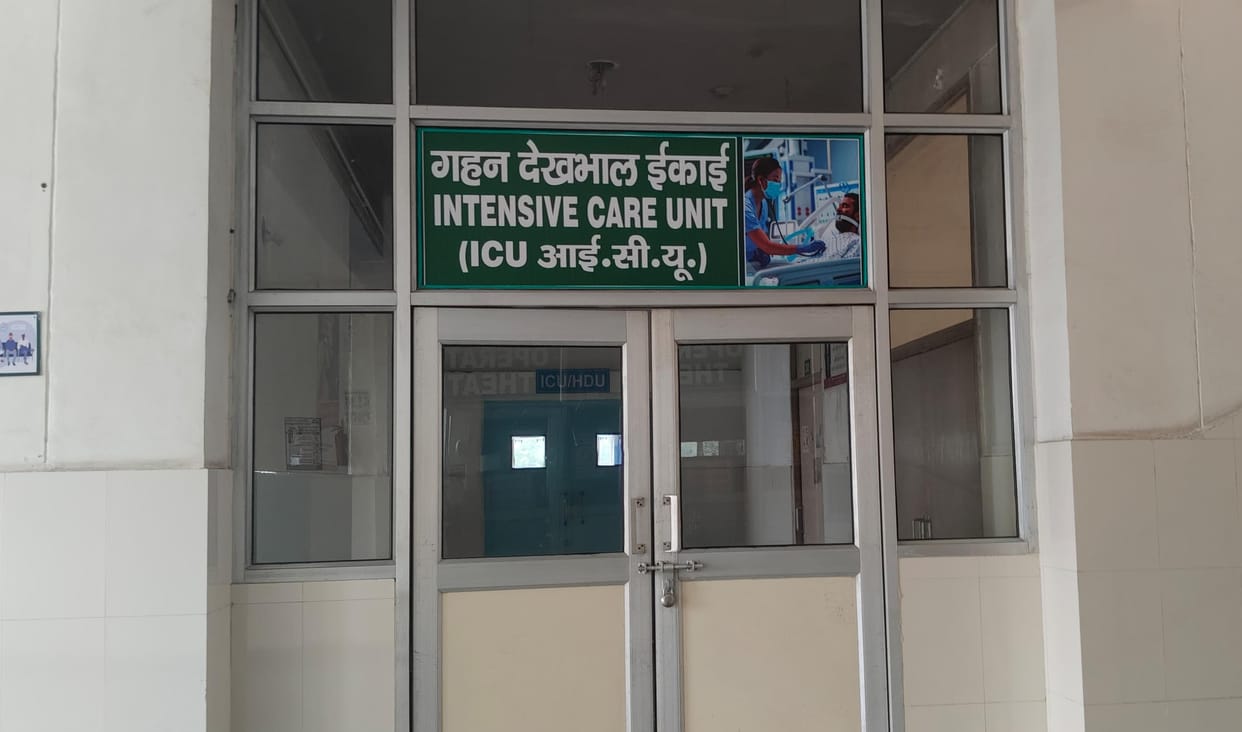 ICU in civil hospital is locked, equipment is available for two months