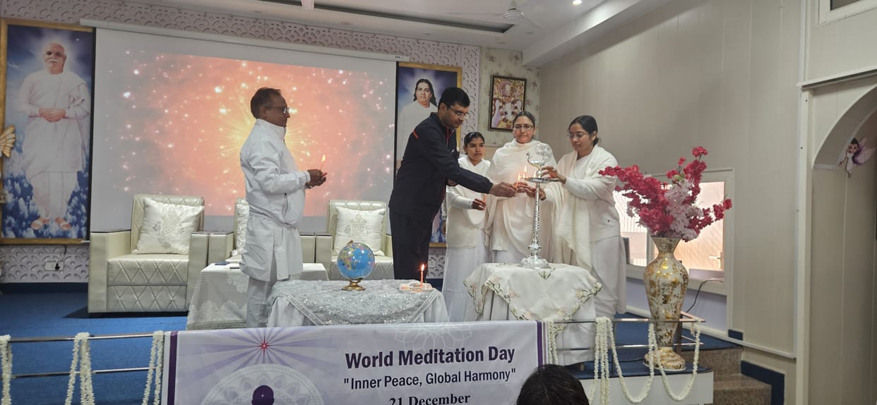 World Meditation Day celebrated at Brahma Kumaris Raj Yoga Center