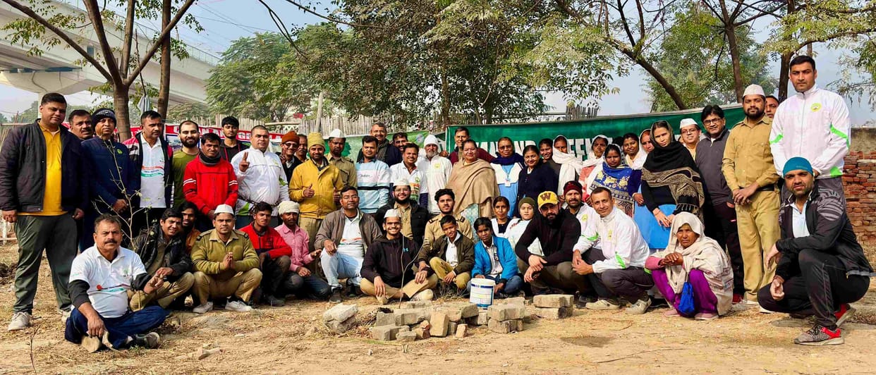 Sant Nirankari Satsang Bhawan and Neema cleaned