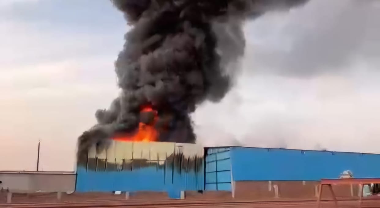 Fire Incident in Juice Factory in Kathua