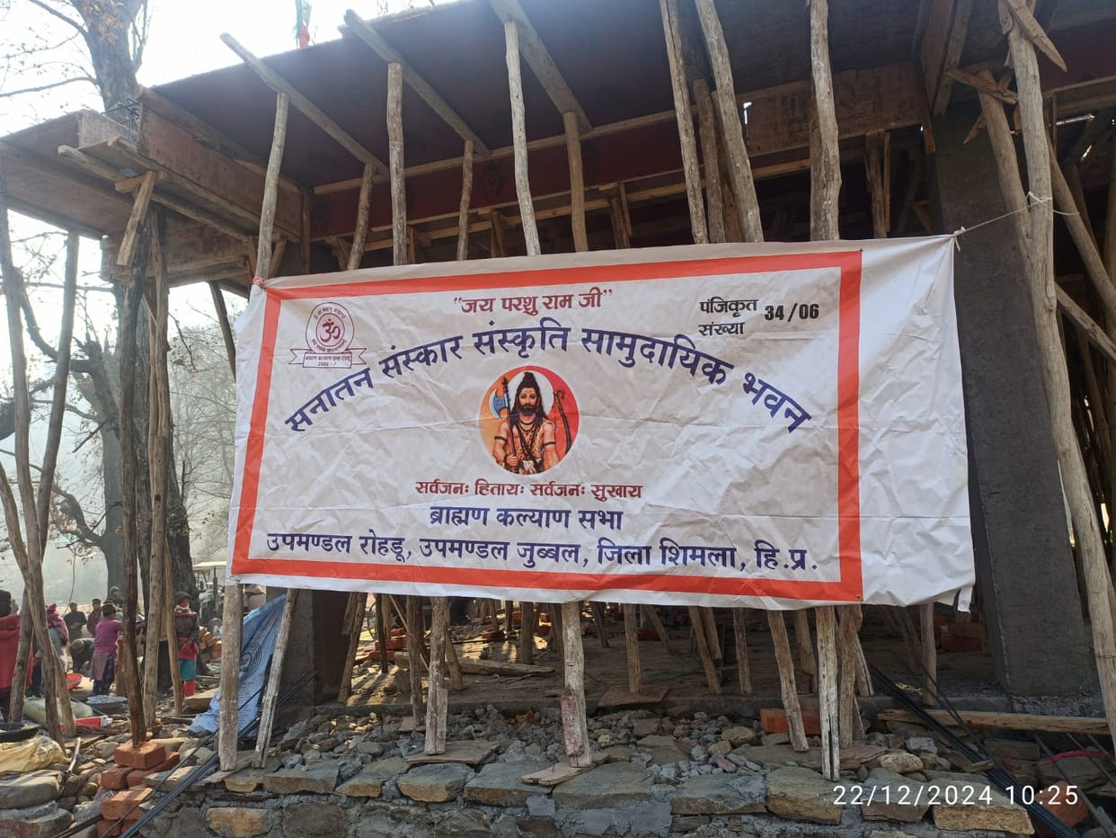 Construction of community hall in Rohru, Shimla