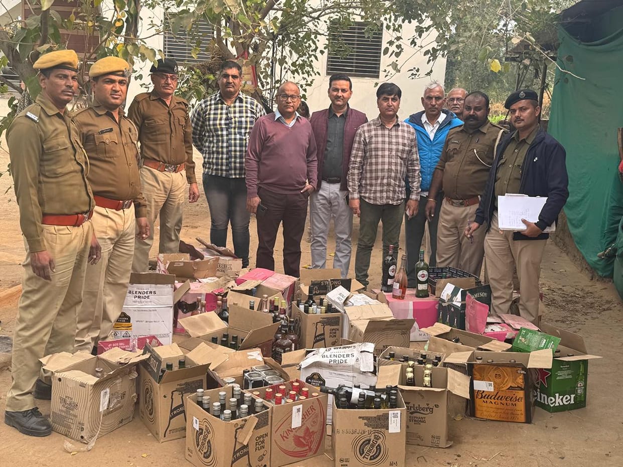 Sirohi News : Excise Department Seizes Fake Liquor Worth 12 Lakh,  Accused Flees Before Raid