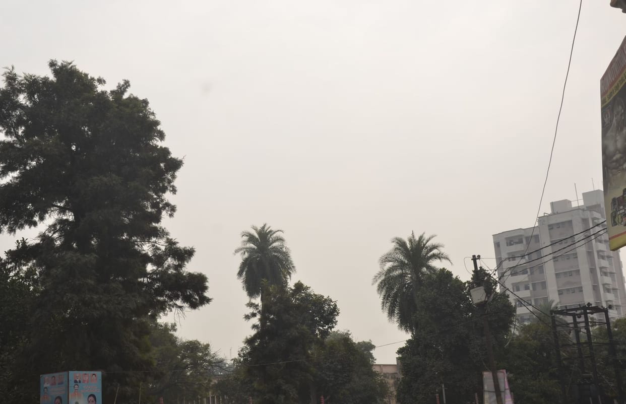 The weather took a turn, it drizzled in the evening