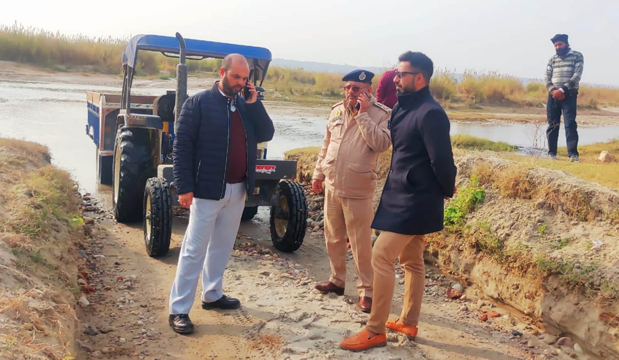 Administration took action on mining, four tractors seized