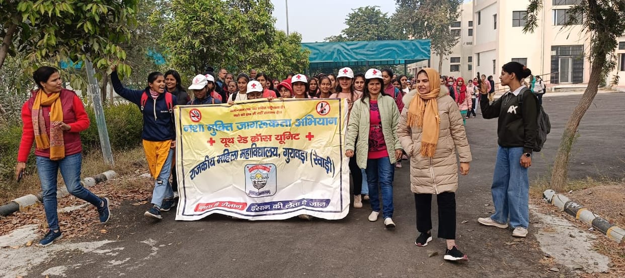 Girls took out a rally against drugs