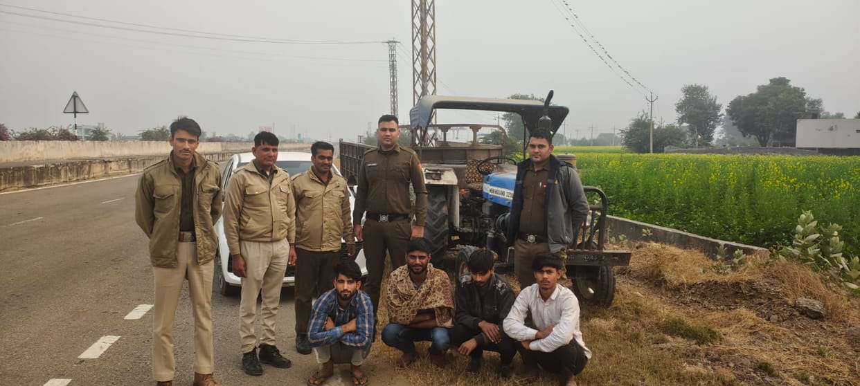 Four accused arrested in tractor-trolley theft case