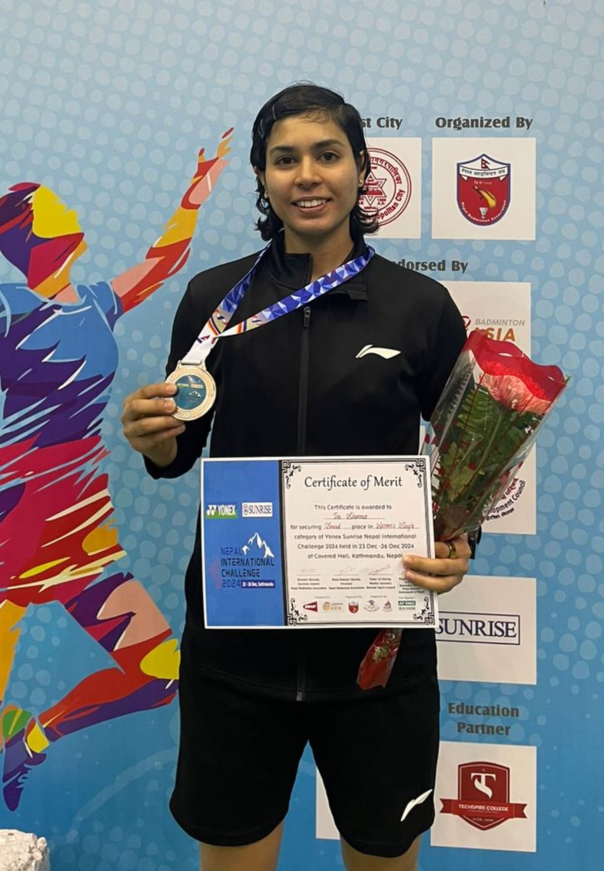 ira won siver in badminton