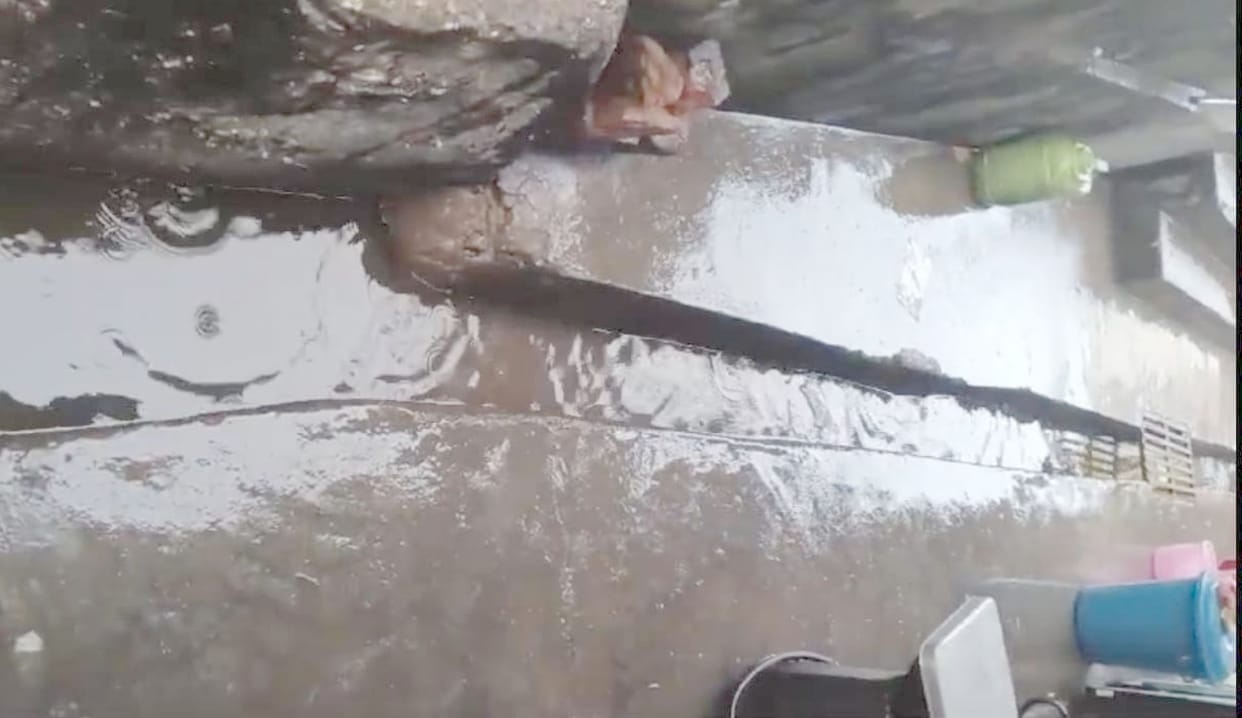 Drains are blocked... dirty water is reaching the shops