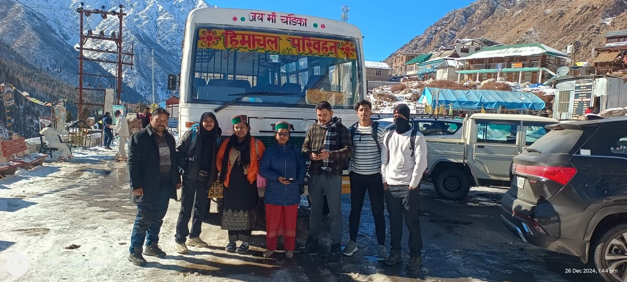 Bus service restored in Chitkul after heavy snowfall