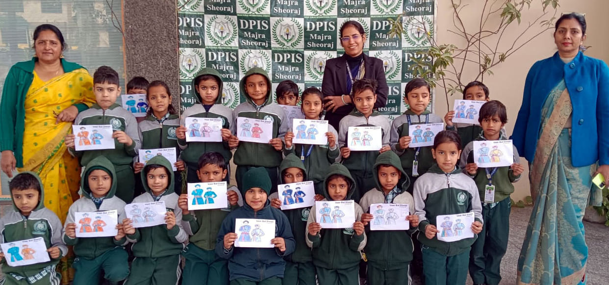 Children showed talent in drawing and speech competition