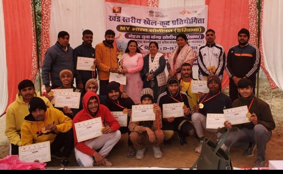 Players showed their talent in block level sports competition