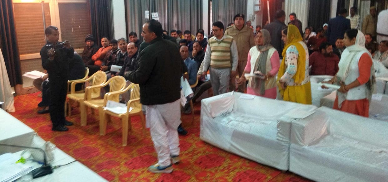 The opposition camp clashed with the chief and fellow councillors in the general meeting of the Zila Parishad