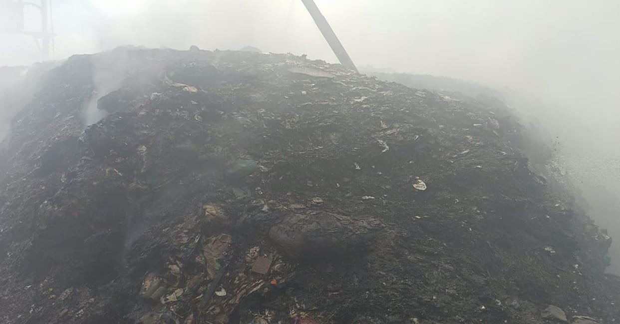Clouds of smoke continued to rise for the second day too, NP lodged FIR