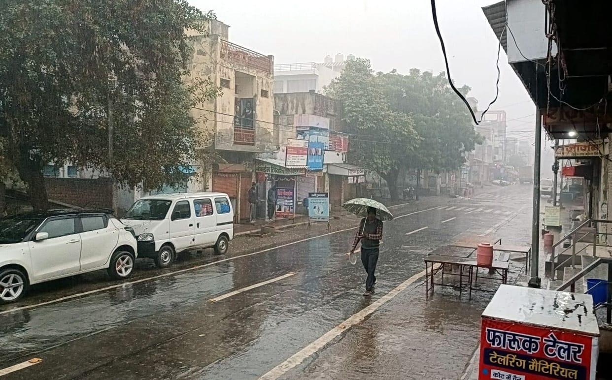 More than 20 mm of rain fell in Loharu
