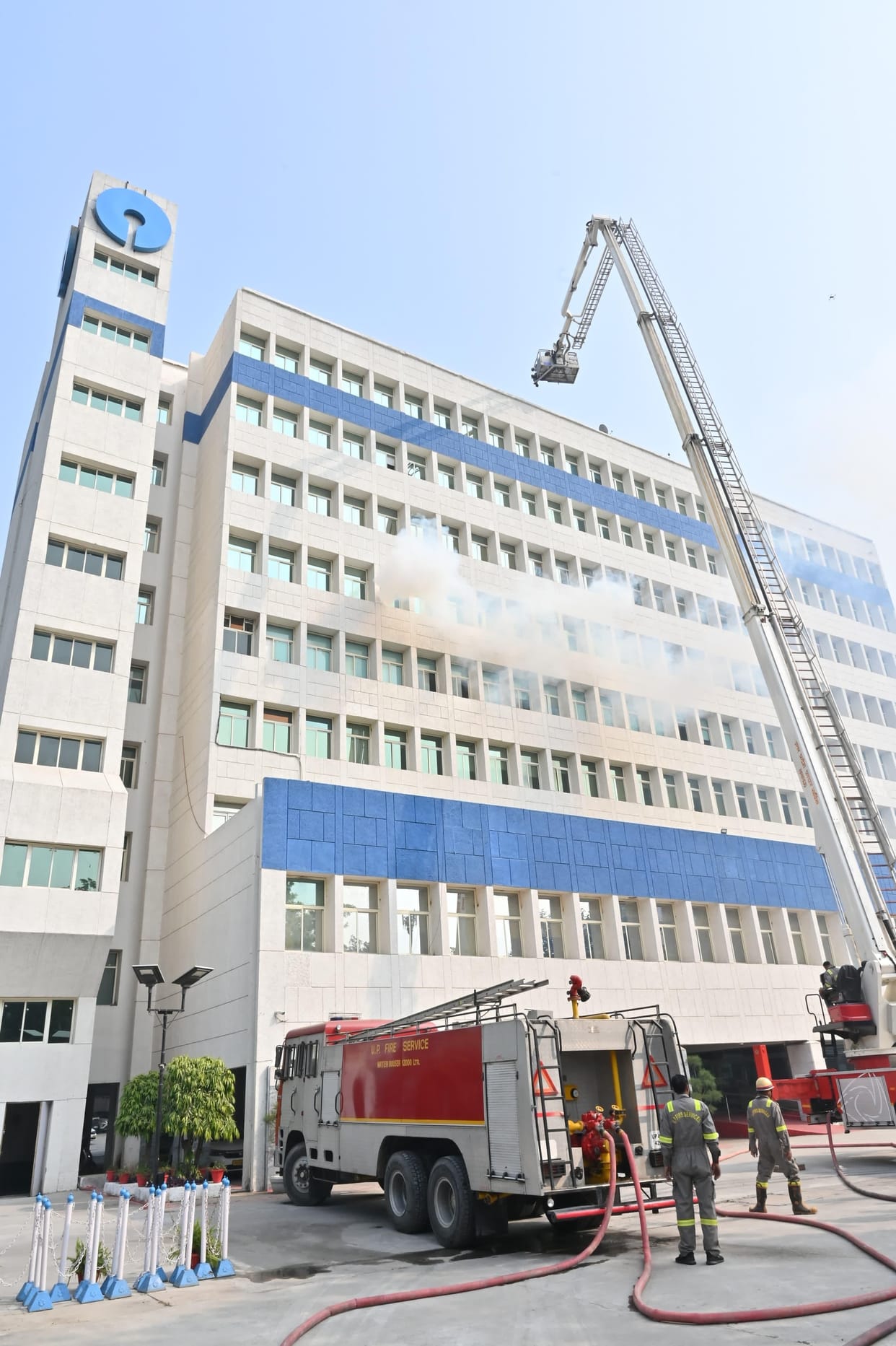 Mockdrill: Fire breaks out at SBI headquarters
