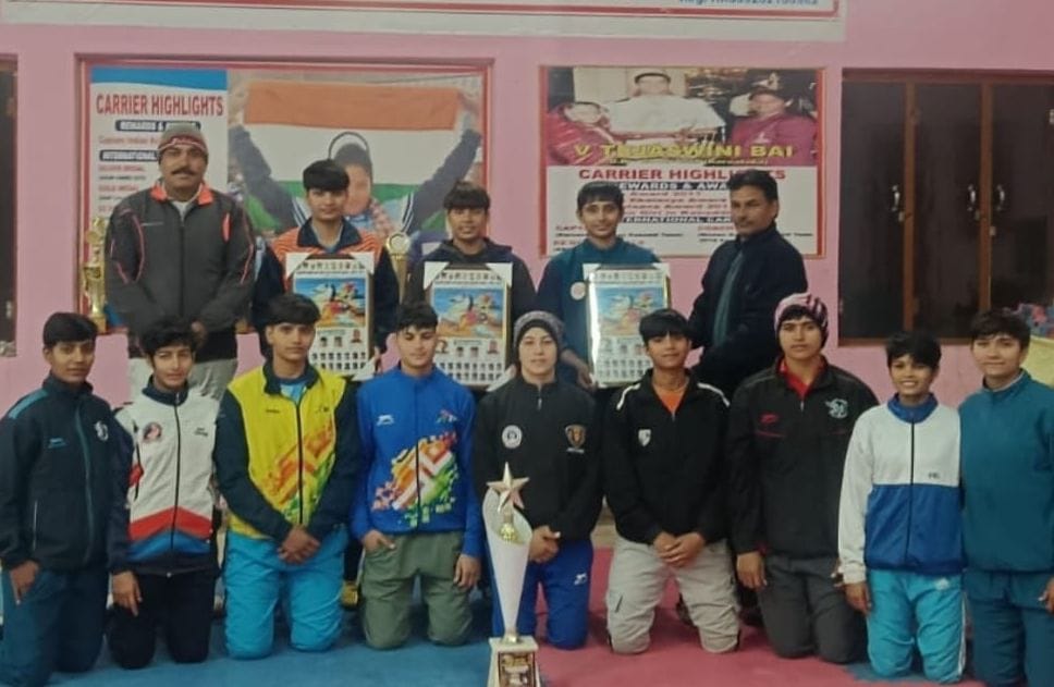 Honoured for winning bronze in National Circle Kabaddi Competition