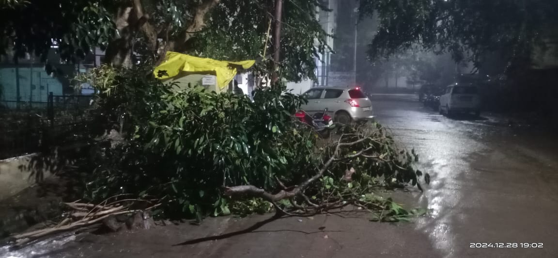 Rain caused power outage, increased problems