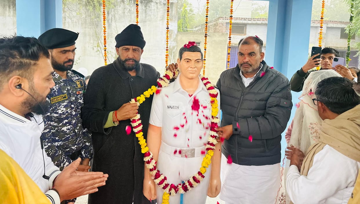mla inagurated martyr satatue