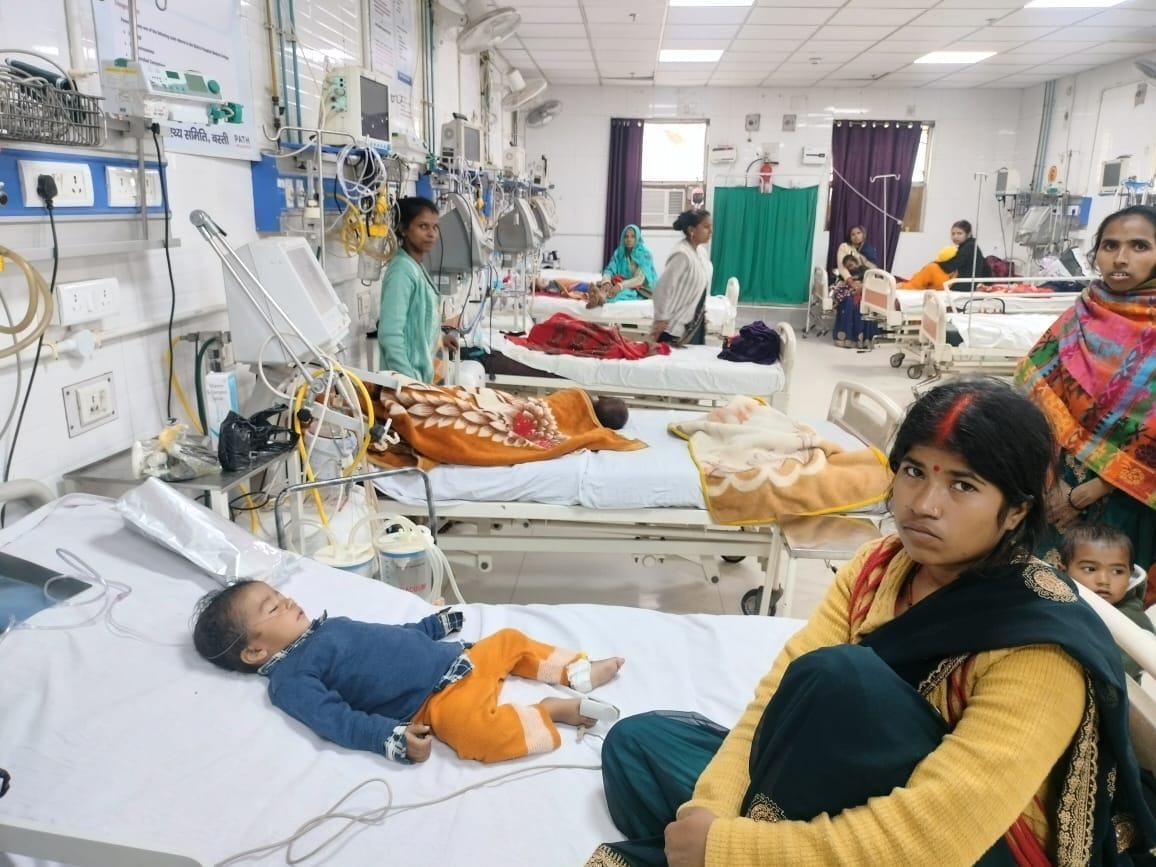 PICU full, pressure of patients in children ward also