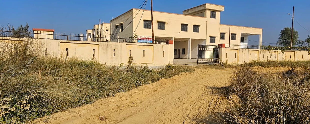 Road leading to fire station not built