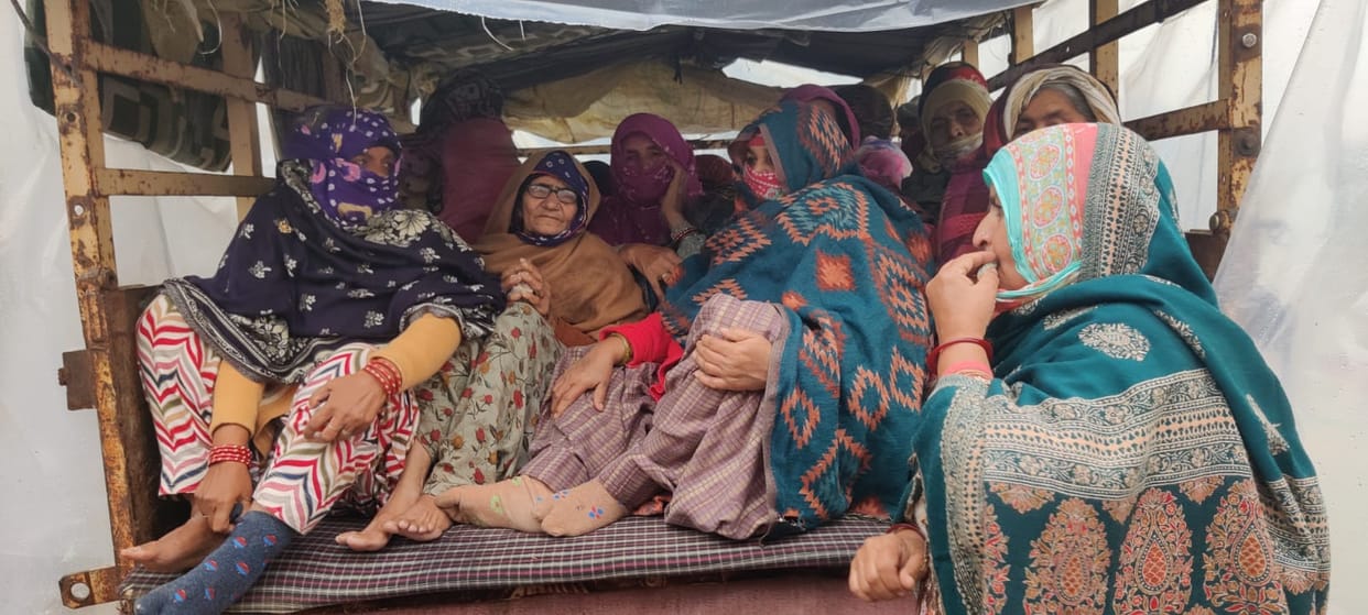 The villagers remained steadfast even in hailstorm and rain