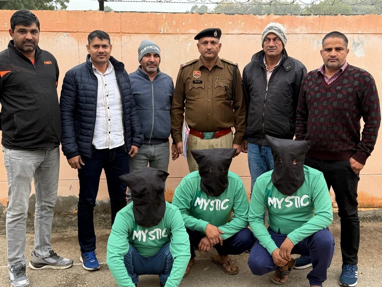 Three accused arrested for snatching car from Jind driver