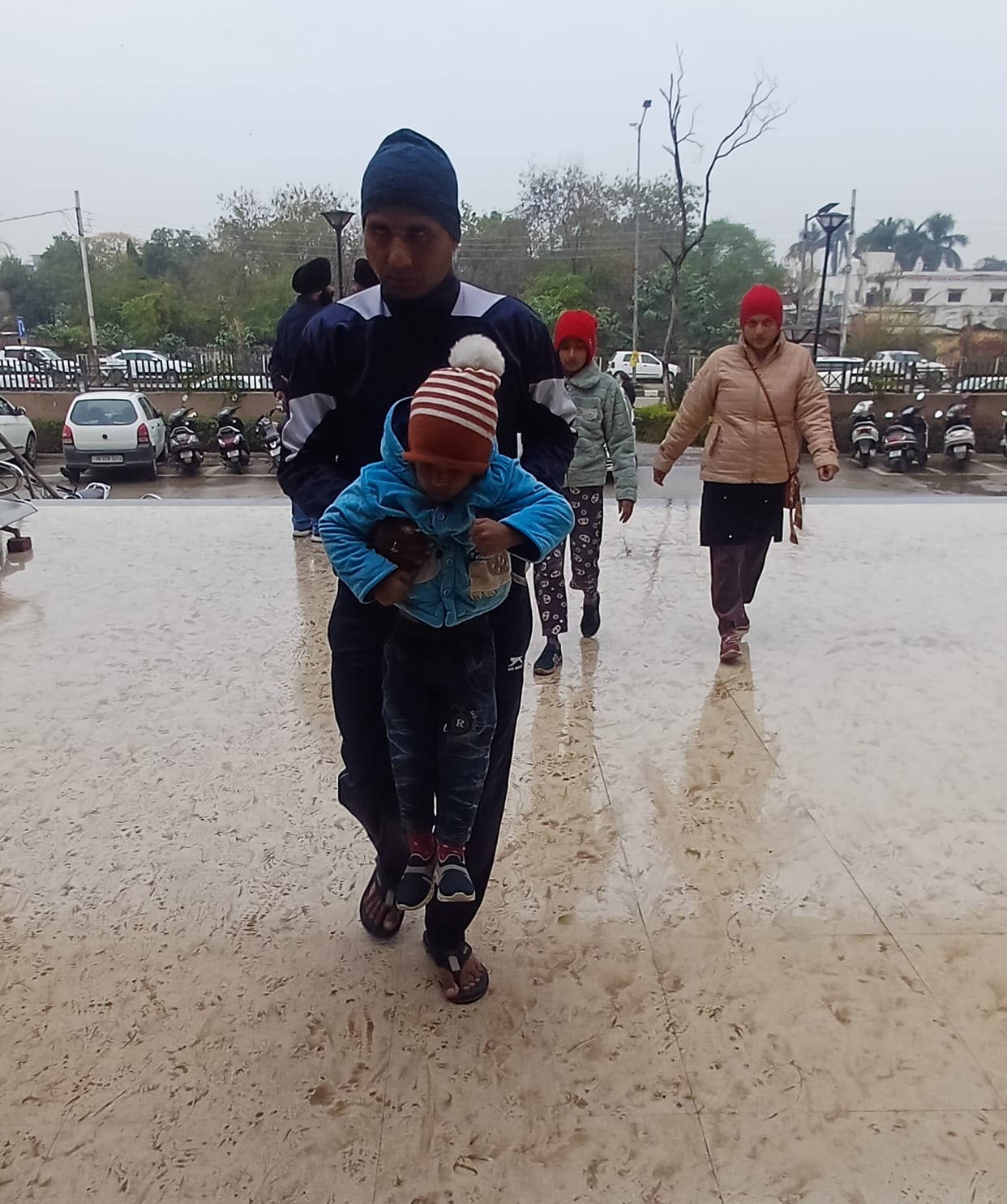Condition is bad due to rain, projects are on hold