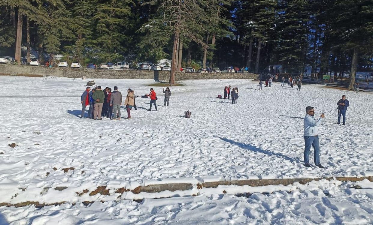 Tourists had fun in Khajjiar