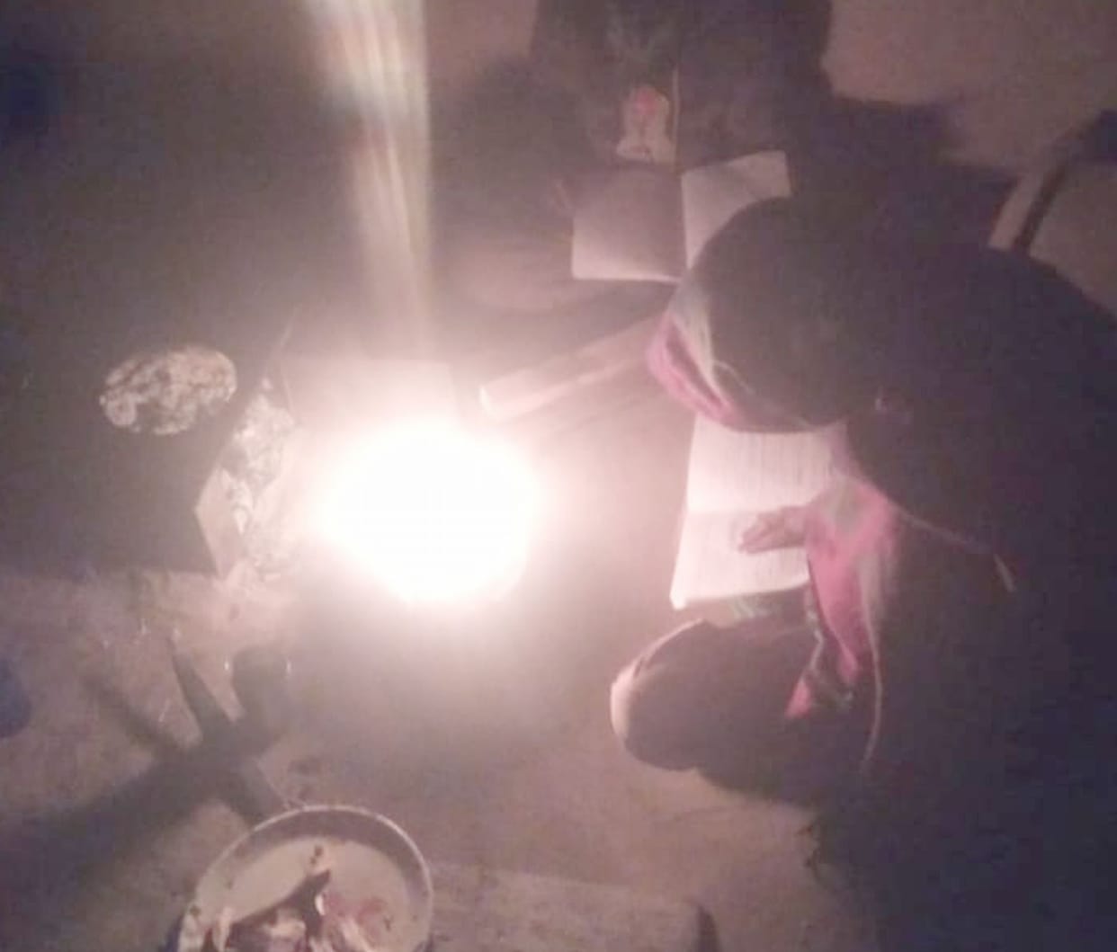 Electricity failure in Mangli, wick of knowledge burning with wax