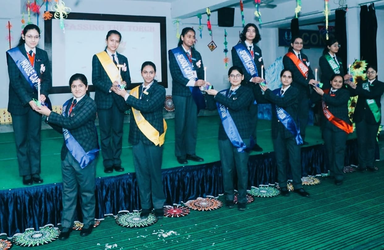 Farewell to 12th class students with colorful presentations