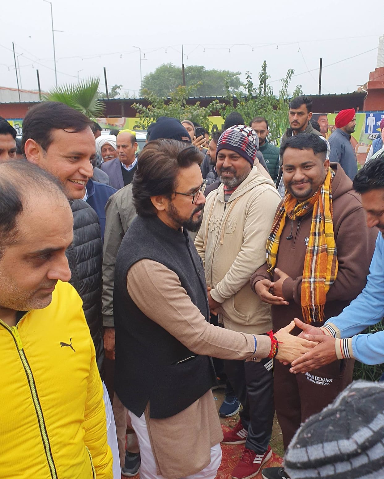 Former Union Minister Anurag Thakur in Fatehabad