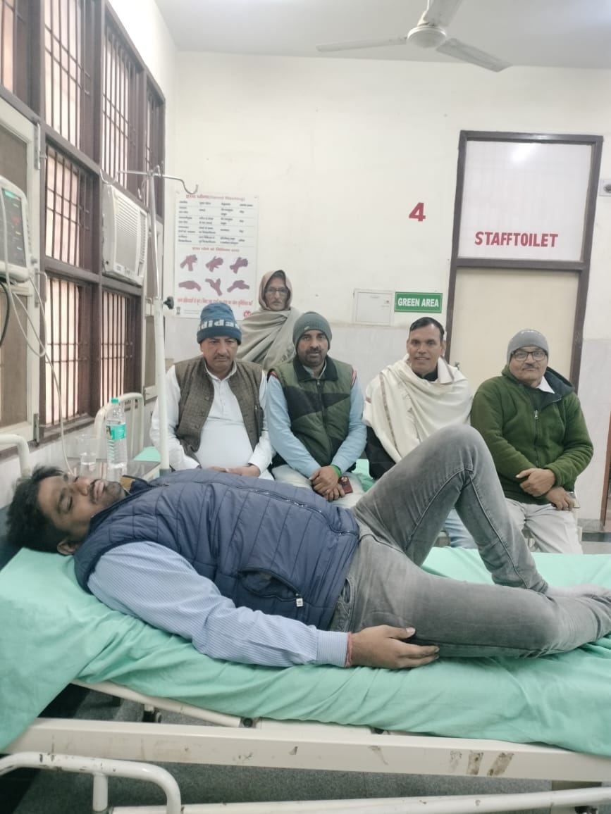 bjp mandal adhyaksh beaten