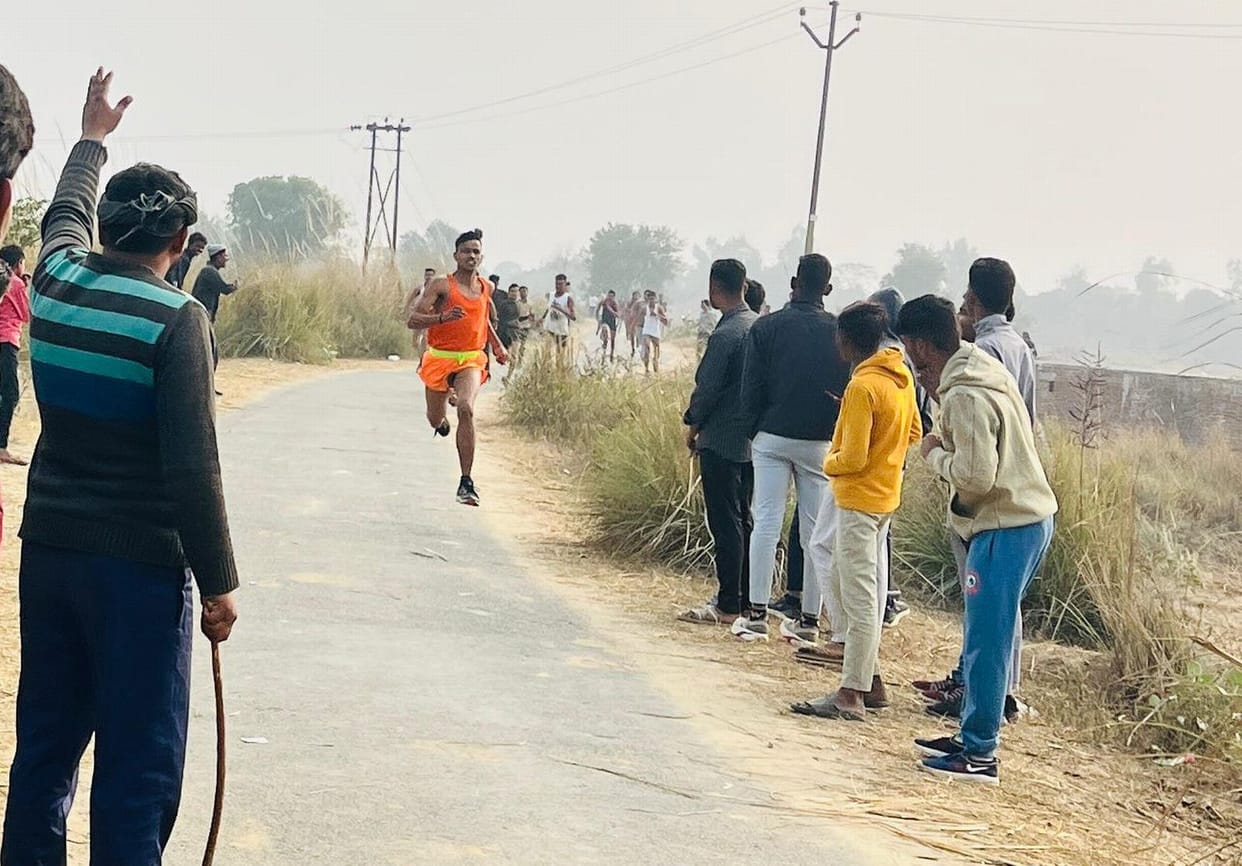 Shishant got first place in 400 meter race