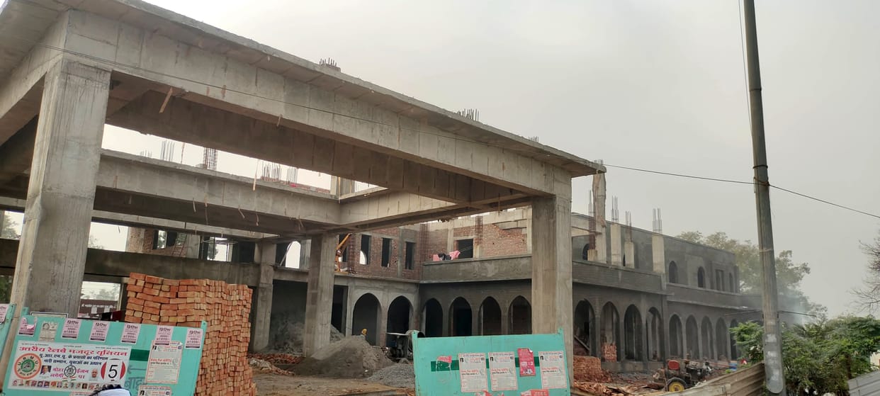 80 percent work of railway new building completed
