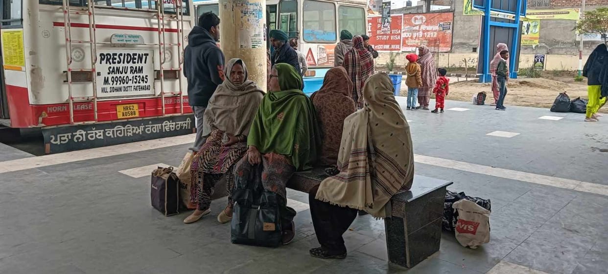 Train movement halted due to agitation, farmers sit on main road in Moonak