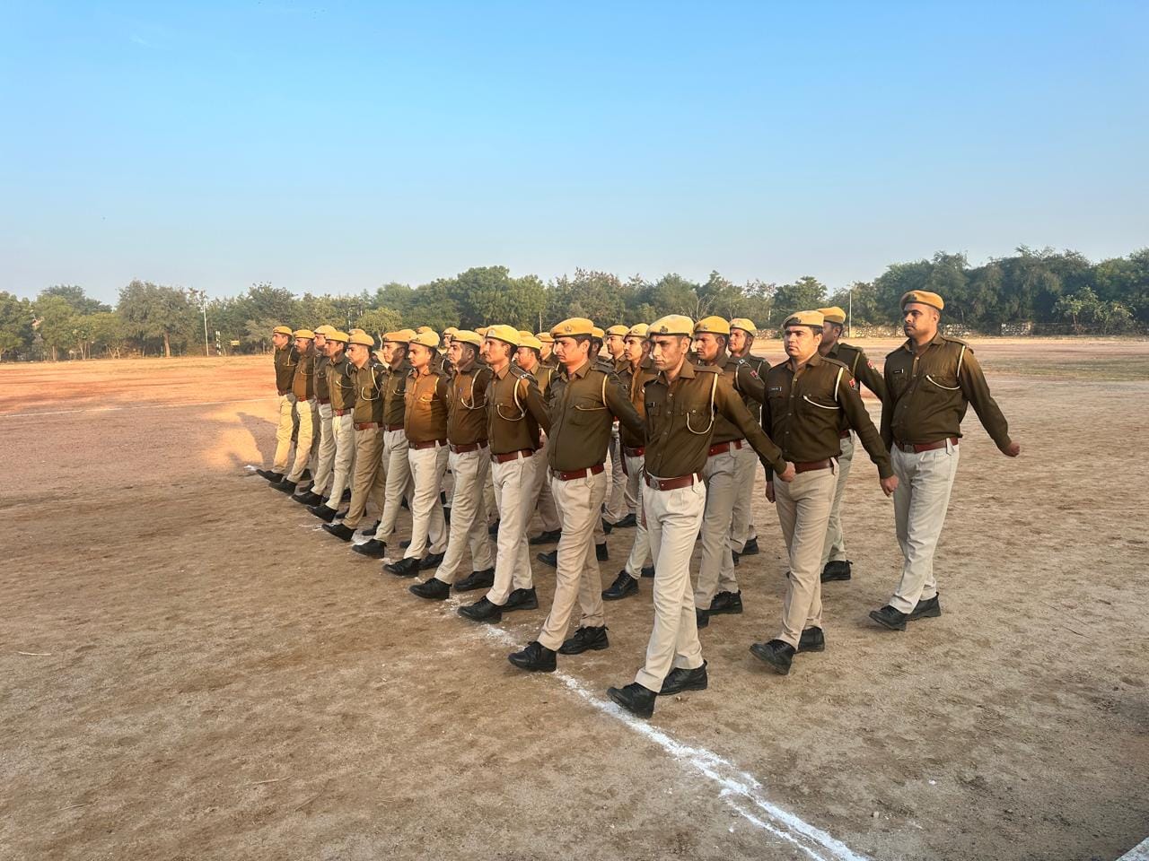 जेल विभाग की प्लाटून गणतंत्र दिवस परेड की तैयारियों में जुटी