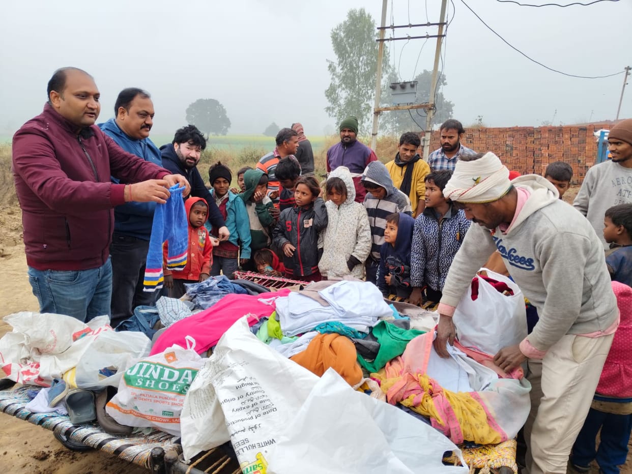 Warm clothes distributed by Rotary, Rotaract and Innerwheel Club