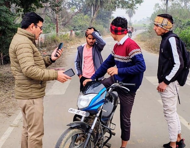 Challans issued for 20 vehicles, one seized