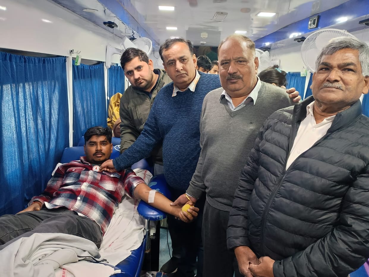 Blood donation was done for the needy in the camp