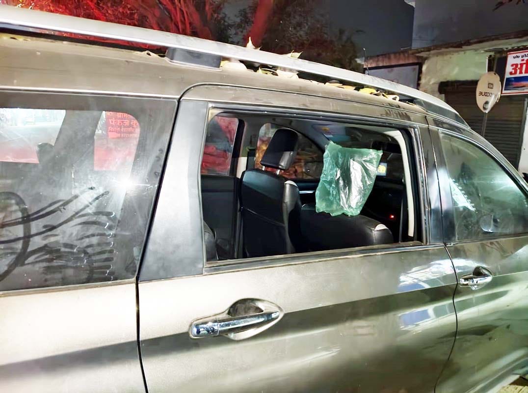 Valuables including lithium batteries stolen from two cars