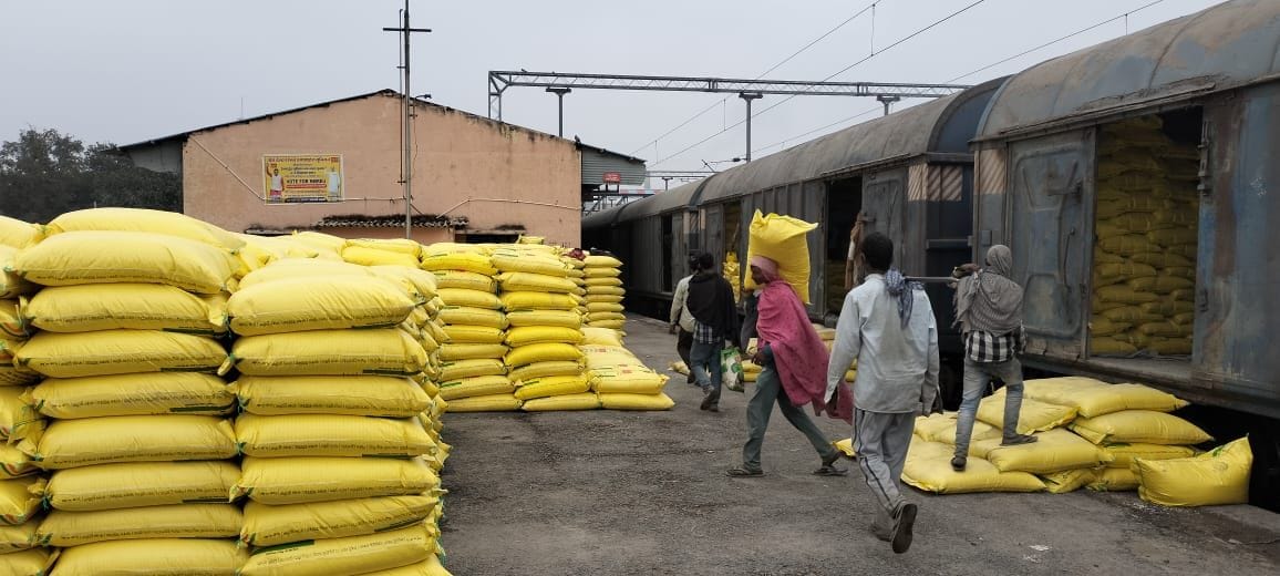A consignment of 70,000 bags of urea reached Bhiwani district