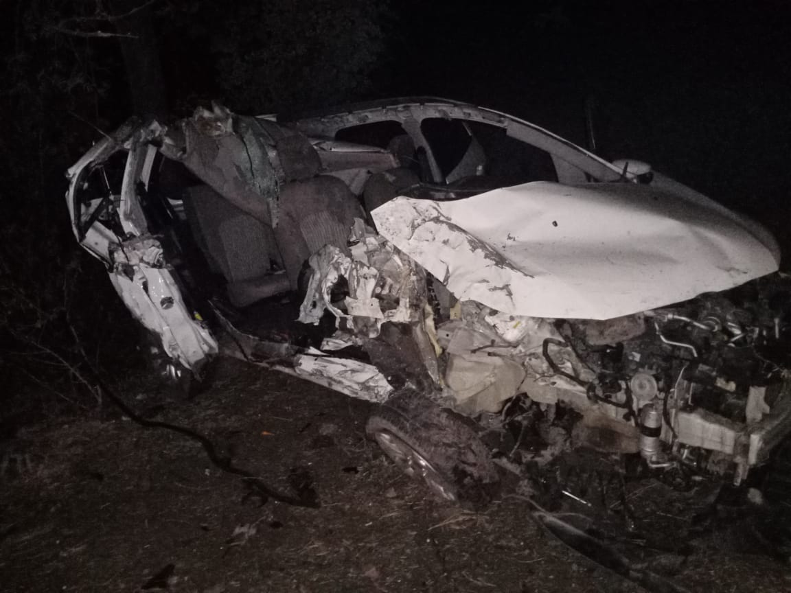 Sagar News One youth died and three others were injured in a road accident on last day of year