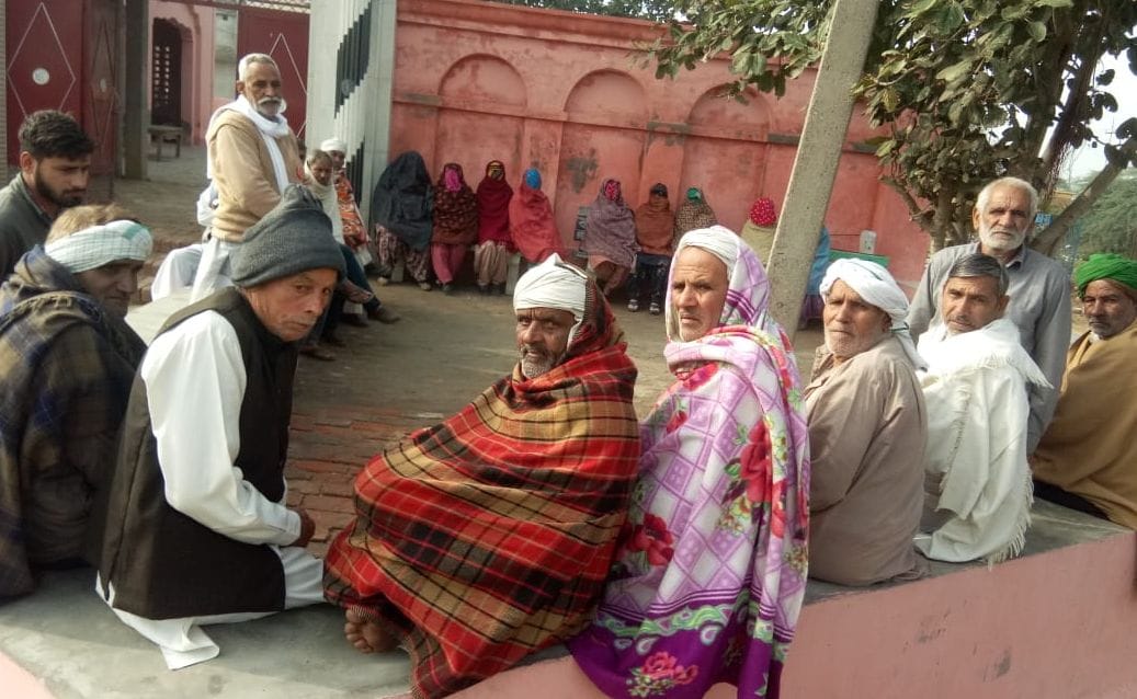 Members of All India Kisan Sabha visited the village