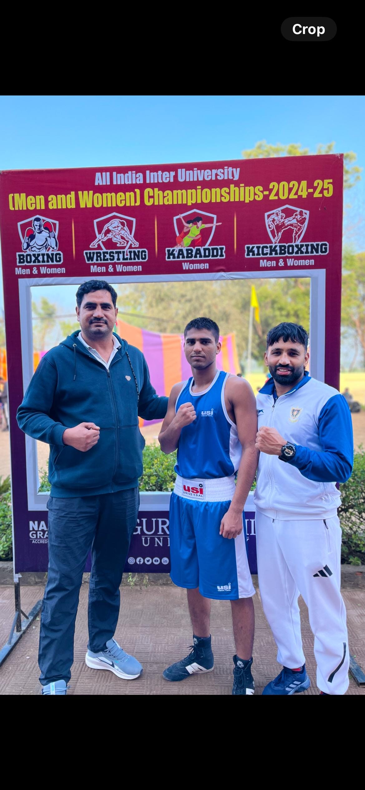 Rahul reached the semi-finals of Inter University Boxing