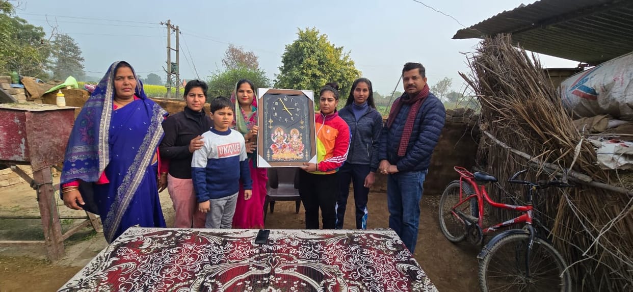 Kirti Yadav gained prestige by achieving success in weight lifting