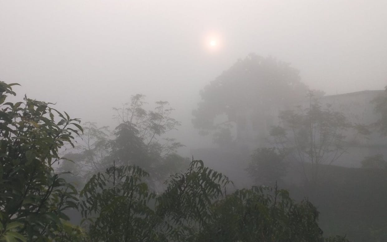 Mercury dropped with fog, cold increased problems