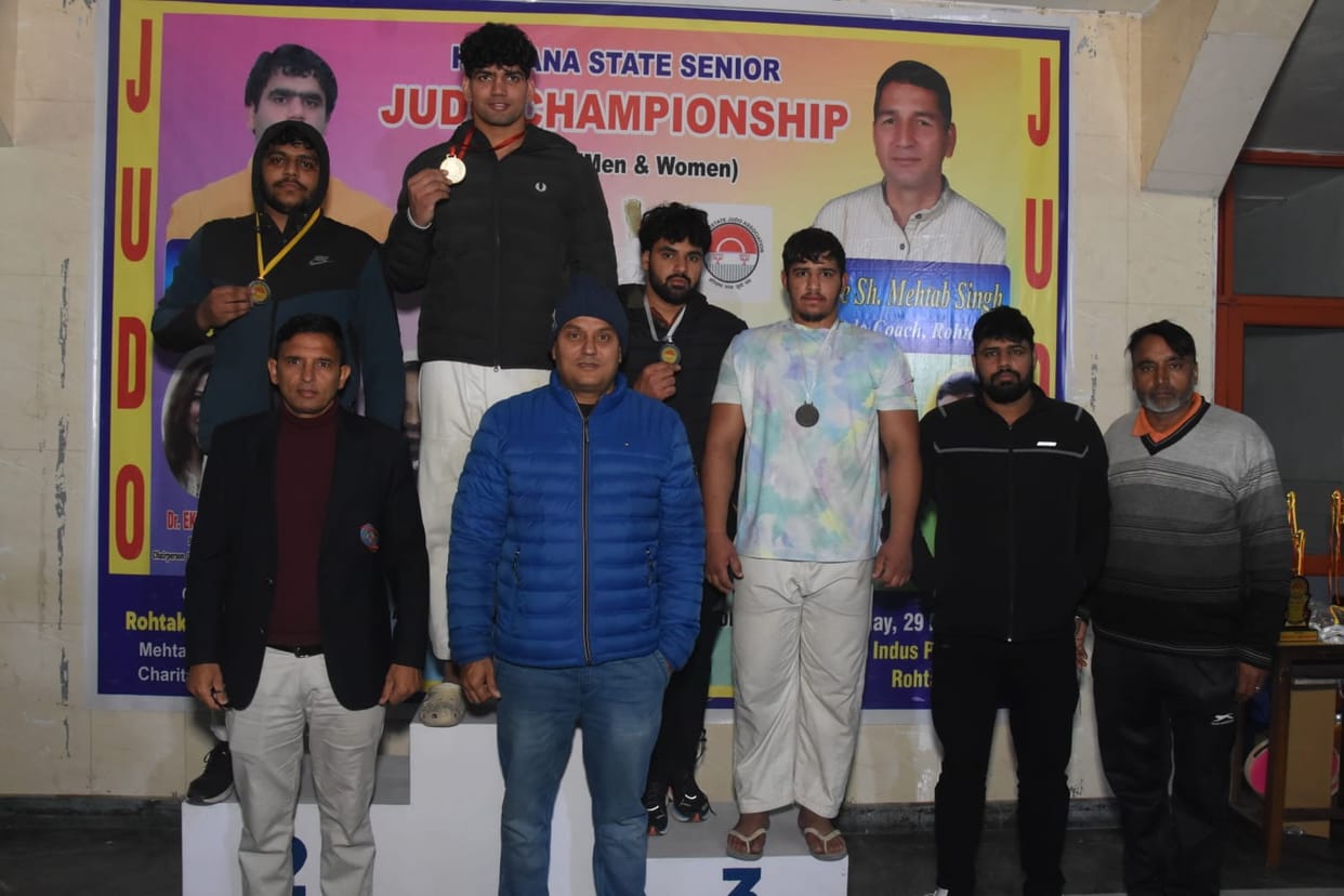Ajit won bronze medal in state level judo competition